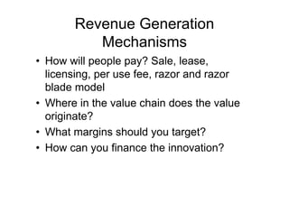 Innovation Business Models