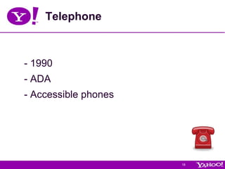 Telephone - 1990 -  ADA  - Accessible phones  