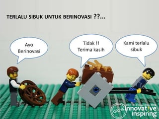 TERLALU SIBUK UNTUK BERINOVASI ??...
 
