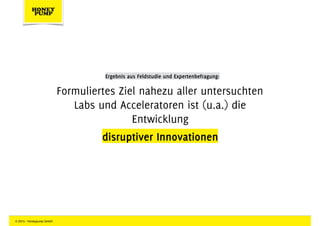 Forschungsergebnisse
• Das Buch und die Definition des Innovations-Dilemmas ist Entscheidern bekannt
• Relevanz des Innova...