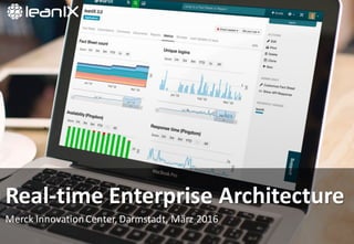 Real-time	Enterprise	Architecture
Merck	Innovation	Center,	Darmstadt,	März	2016
 
