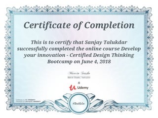 Innovation Design Thinking: Bootcamp