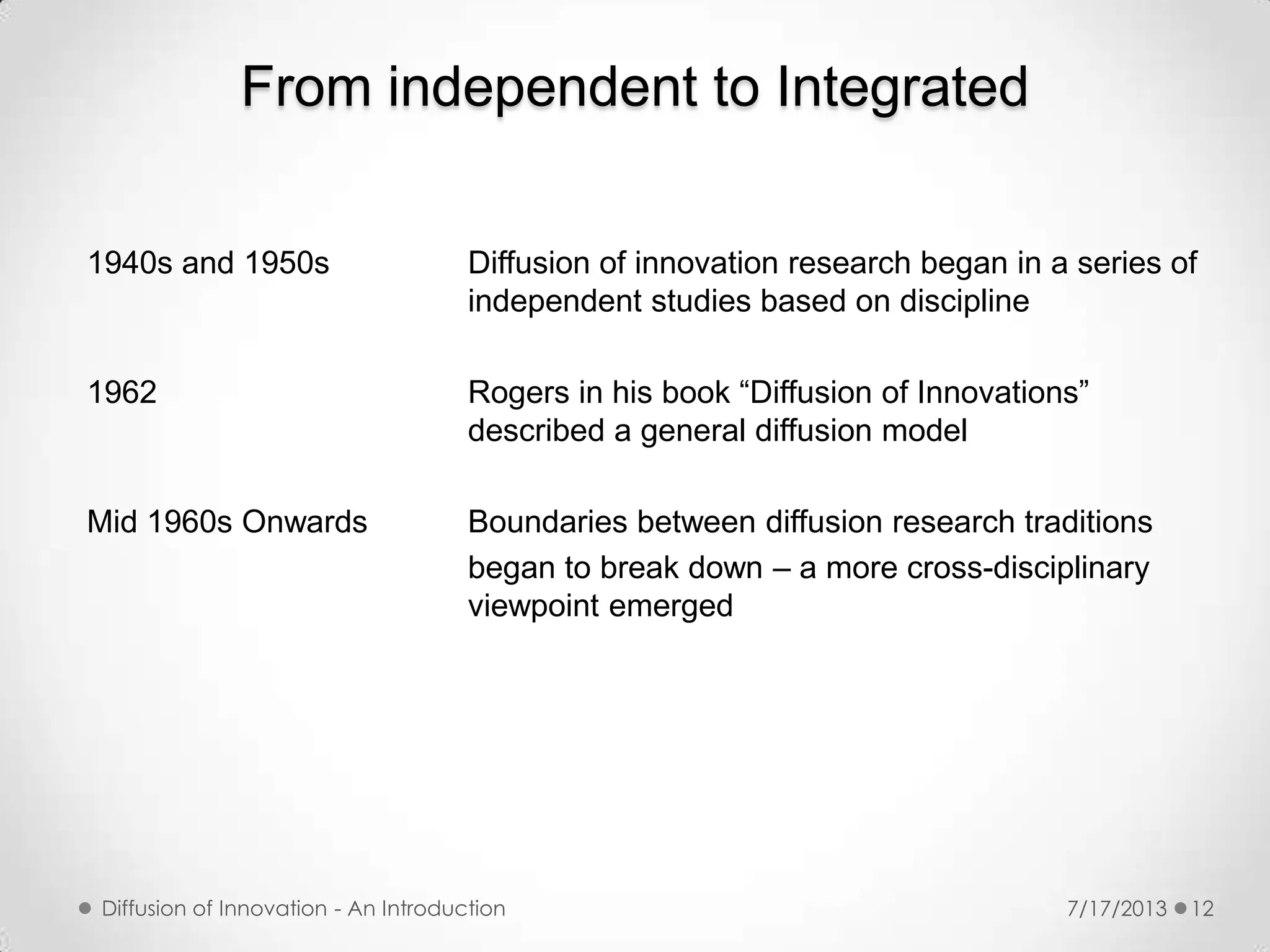 Innovation diffusion (Everett Rogers) | PPTX