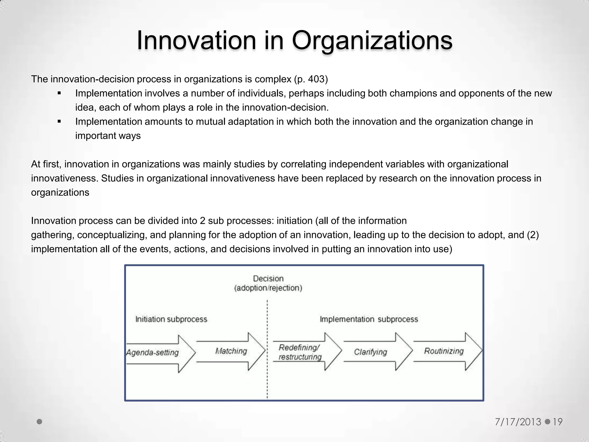 Innovation diffusion (Everett Rogers) | PPTX