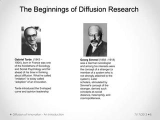 Innovation diffusion (Everett Rogers) | PPTX