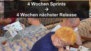 4 Wochen Sprints
           
4 Wochen nächster Release
 