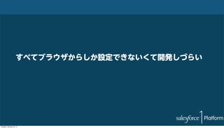 すべてブラウザからしか設定できないくて開発しづらい

Tuesday, February 18, 14

 