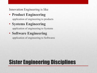 Innovation engineering | PPTX