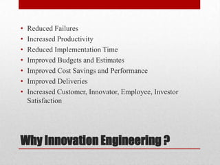 Innovation engineering | PPTX