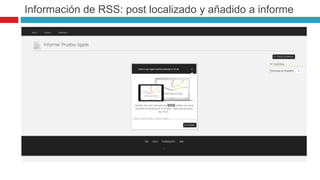 Información de RSS: post localizado y añadido a informe 
 