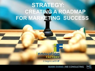 STRATEGY:
CREATING A ROADMAP
FOR MARKETING SUCCESS
 