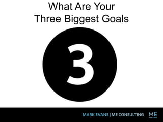 What Are Your
Three Biggest Goals
 