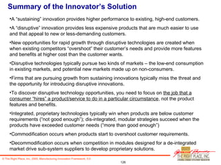 Innovation Framework For Manufacturing (With Addendum)