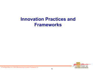 Innovation Practices and Frameworks 