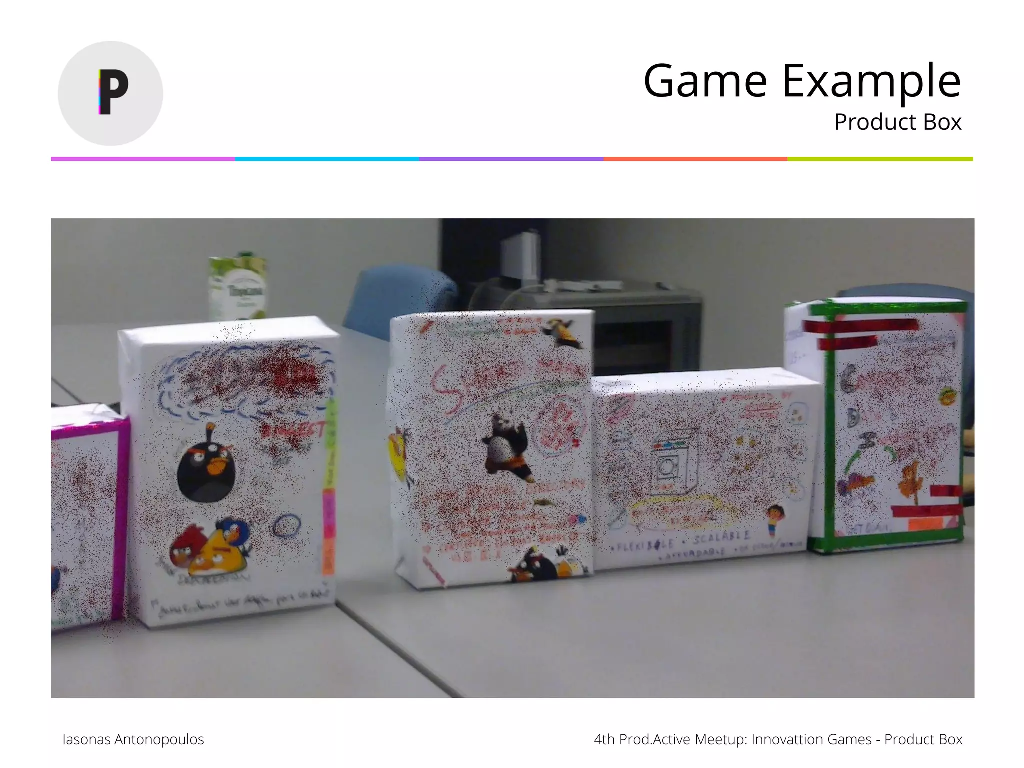 4th Prod.Active Meetup: Innovattion Games - Product BoxIasonas Antonopoulos
Game Example
Product Box
 