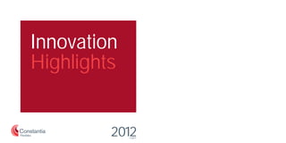 Innovation
Highlights
2012english
 