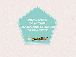 Innovation
in Action.
Managing Change
In practice
 