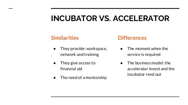 incubator vs accelerator incubator vs accelerator