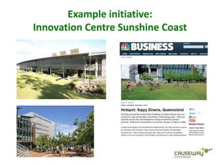 Example initiative:
Innovation Centre Sunshine Coast
 