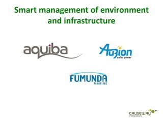 Smart management of environment
       and infrastructure
 