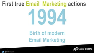 1994Birth of modern
Email Marketing
First true Email Marketing actions
@thefrenchflo
 