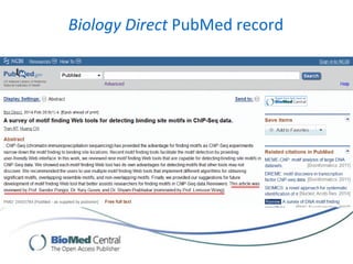 Biology Direct PubMed record
 