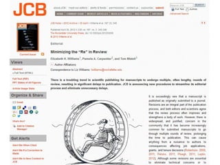 Innovation in peer review