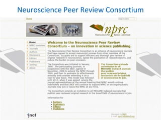 Neuroscience Peer Review Consortium
 