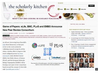 Innovation in peer review