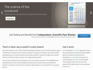 Innovation in peer review