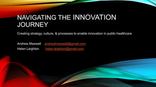 Innovation in public healthcare | PPTX
