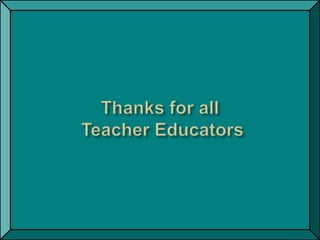 Innovation in teacher education in the role of NCTE