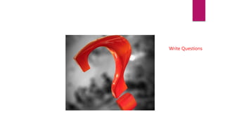 Write Questions
 