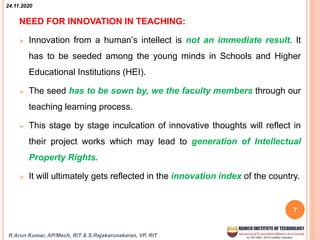 Innovation in Teaching Learning Process | PPTX
