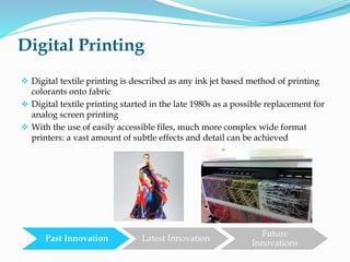 Innovation in Textiles Industry | PPTX