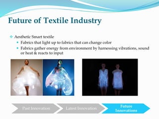 Innovation in Textiles Industry | PPTX