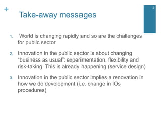 Innovation in the public sector oecd eu | PPTX