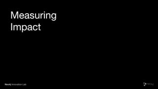Measuring
Impact
Neo4j Innovation Lab
 