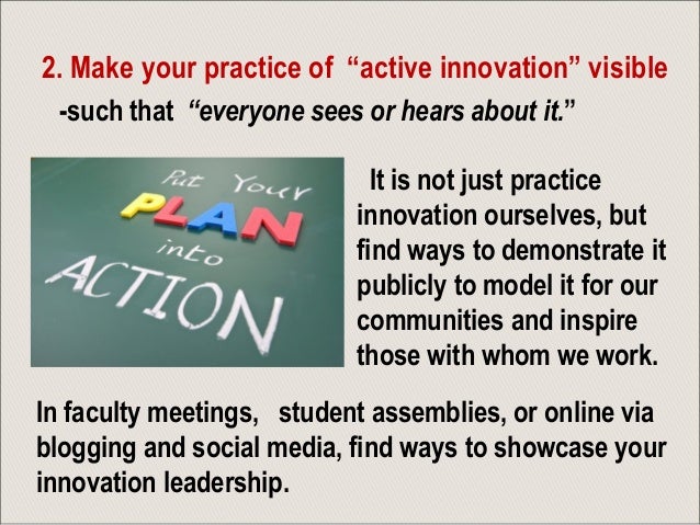 innovation leadership in education designing for social innovation and leadership