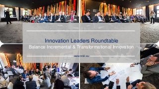 Innovation Leaders Roundtable
Balance Incremental & Transformational Innovation
www.mti2.eu
 
