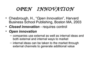 Open Innovation Model Editable Innovation management | PPT