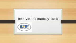 innovation management
 