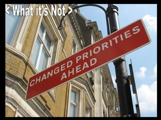 Innovation <> Change < What it's Not > 