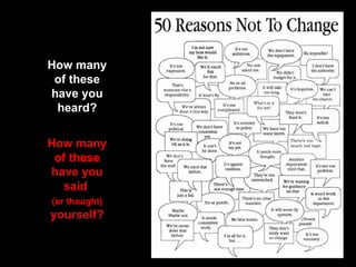 How many of these have you heard? How many of these have you said  (or thought)  yourself? 