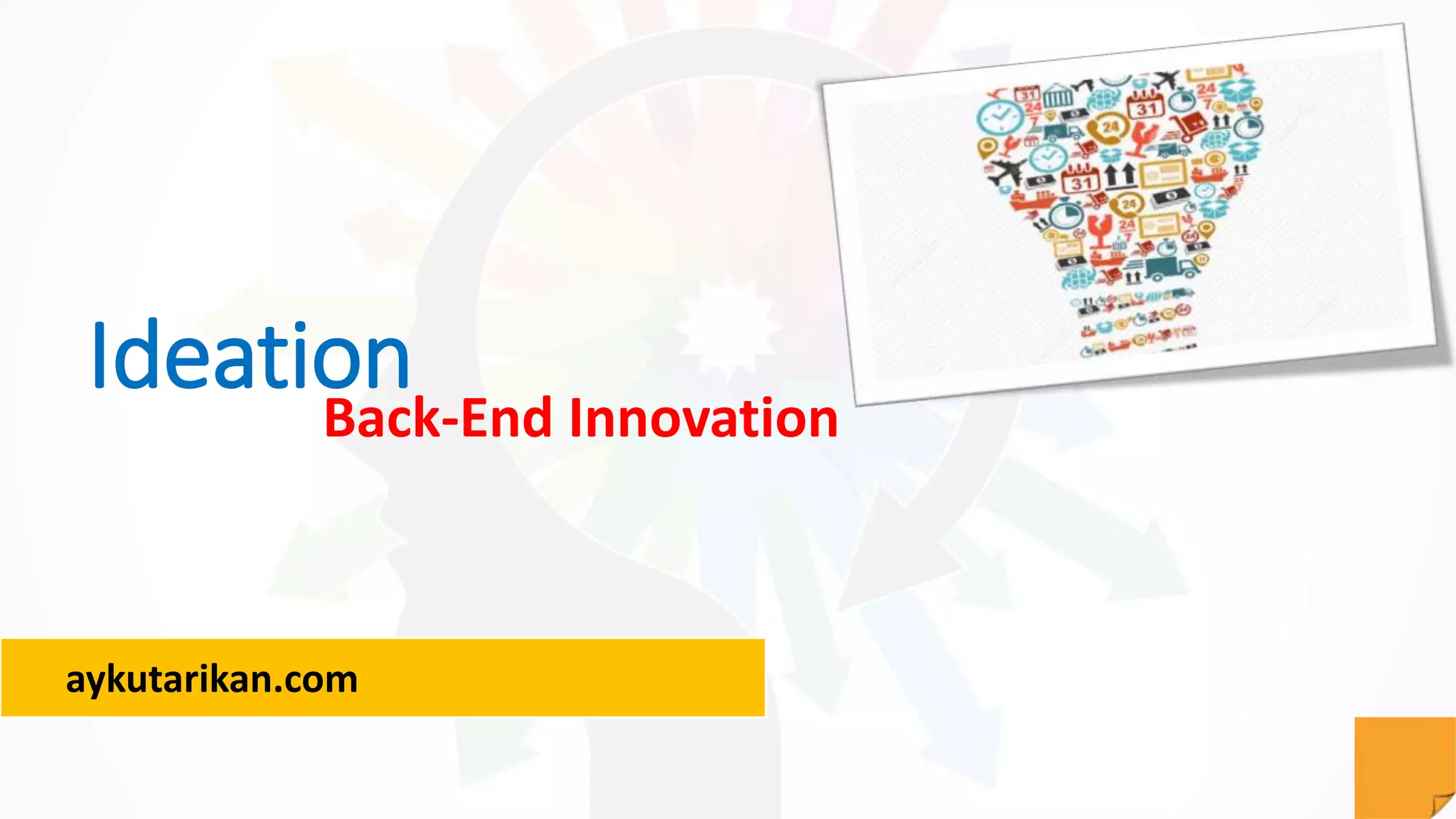aykutarikan.com
IdeationBack-End Innovation
 