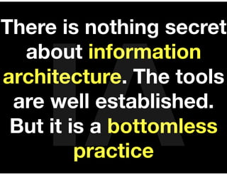 Innovation Parkour for Information Architects