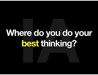 Innovation Parkour for Information Architects