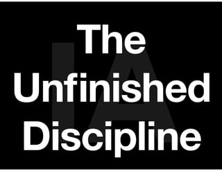 Innovation Parkour for Information Architects