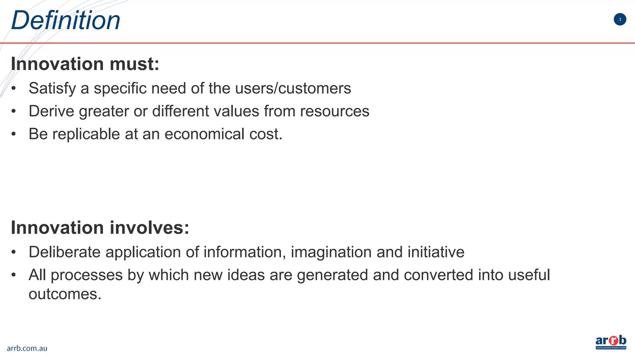Innovation pathway for infrastructure solutions | PDF