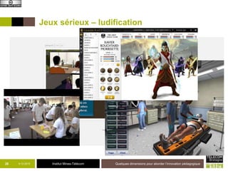 Institut Mines-Télécom
APP
En Situation
Constructivisme
9-12-2015 Quelques dimensions pour aborder l’innovation pédagogique29
 
